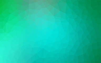 Fototapeta premium Light Green vector polygonal pattern.