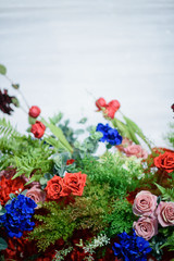 wedding flower decoration, flower backdrop background, rose wall, colorful background, fresh rose