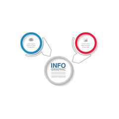 Vector infographic template for diagram, graph, presentation, chart, business concept with 2 options.