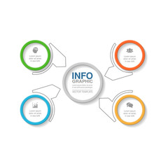 Vector infographic template for diagram, graph, presentation, chart, business concept with 4 options.