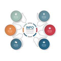 Vector infographic template for diagram, graph, presentation, chart, business concept with 6 options.