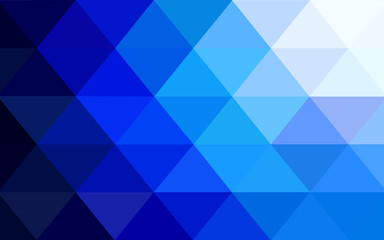 Light BLUE vector Lowpoly Background with copy-space. Used opacity mask.