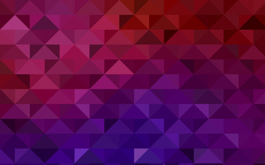 Dark Pink, Yellow vector triangle mosaic background.