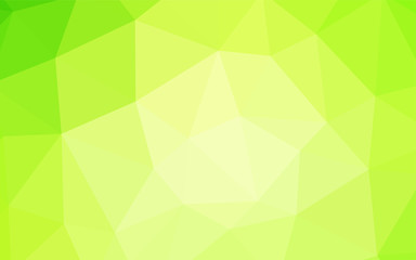Light Green, Yellow vector shining triangular cover.