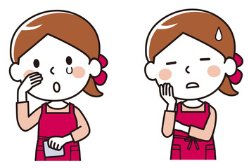 mother crying troubled