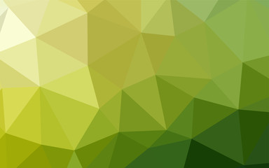 Plakat Light Green, Yellow vector triangle mosaic texture.