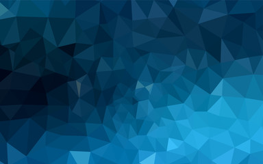 Dark BLUE vector low poly layout.