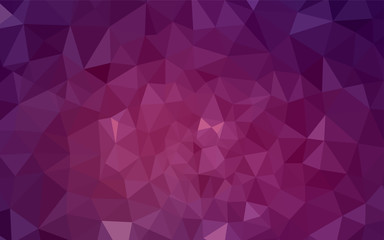 Obraz premium Dark Pink vector abstract polygonal background.