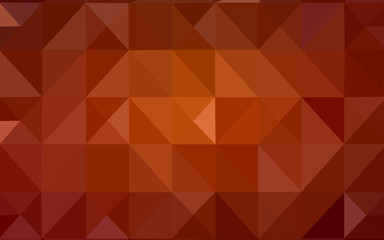 Fototapeta premium Dark Red, Yellow vector abstract polygonal template.