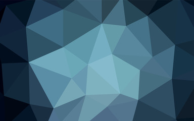 Light BLUE vector polygonal template.