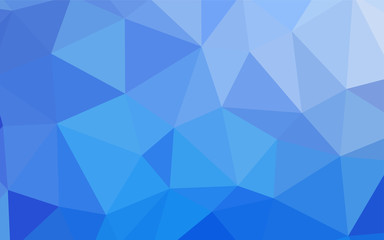 Light BLUE vector abstract mosaic backdrop.