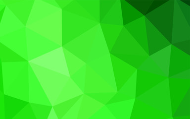 Fototapeta na wymiar Light Green vector polygon abstract backdrop.