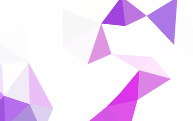 Light Multicolor vector triangle mosaic texture.