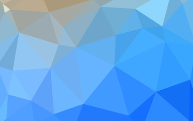 Light BLUE vector polygon abstract backdrop.