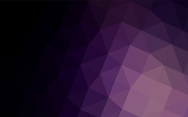 Dark Purple vector blurry triangle pattern.