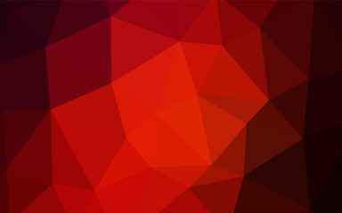 Light Orange vector triangle mosaic template.