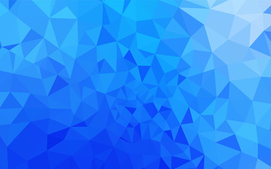 Fototapeta na wymiar Light BLUE vector polygon abstract layout.