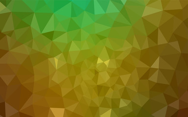 Fototapeta premium Light Green, Yellow vector abstract mosaic backdrop.