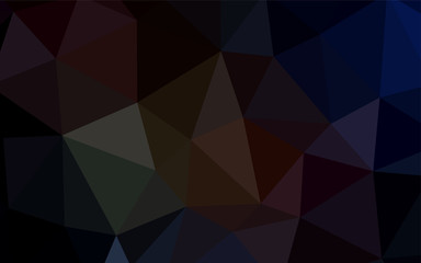 Obraz premium Dark Red vector triangle mosaic texture.