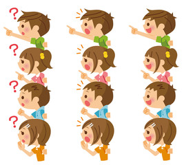 子供達　横向き　セット