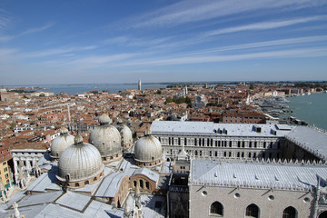 Fototapeta na wymiar Aussicht vom Campanile, Venedig, Venetien, Italien, Europa