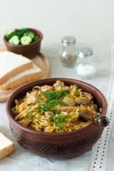 A traditional dish of some European countries is bigos made from cabbage, other vegetables and meat.