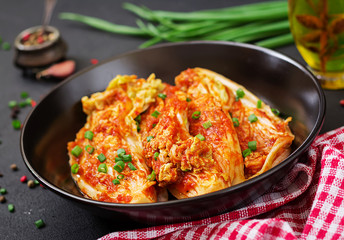 Chinese cabbage. Kimchi cabbage. Korean traditional food