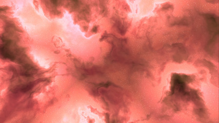 red space nebula clouds
