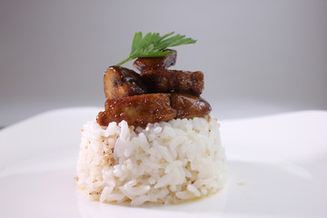 フォアグラダイスカット　ごはん