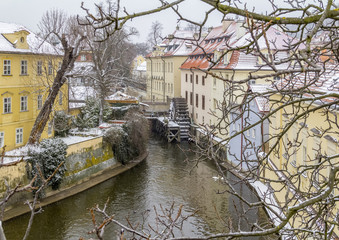 Prague at winter time