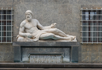 Po river fountain in Turin - Italy