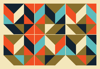Abstract geometric design. Vector illustration. Pattern can be used as a template for brochure, annual report, magazine, poster, presentation, flyer and banner.
