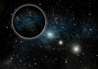 galaxy in a free space