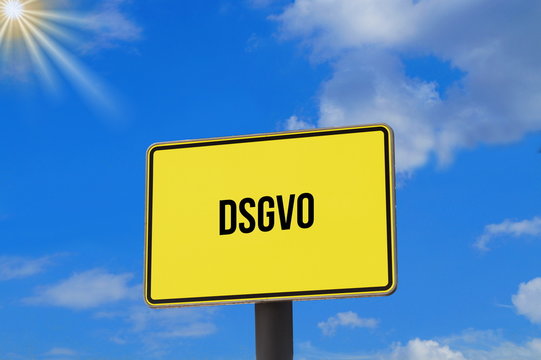 Eine Tafel und Datenschutz Grundverordnung DSGVO
