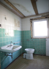 Naklejka na ściany i meble House old bath