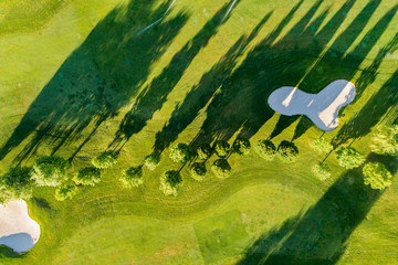Golf Club - Aerial view - Green & Bunker 