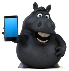 Fun horse - 3D Illustration