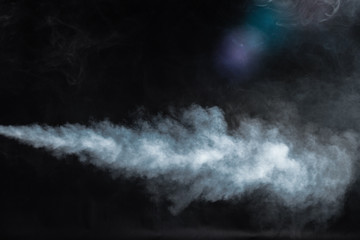 Smoke on black background