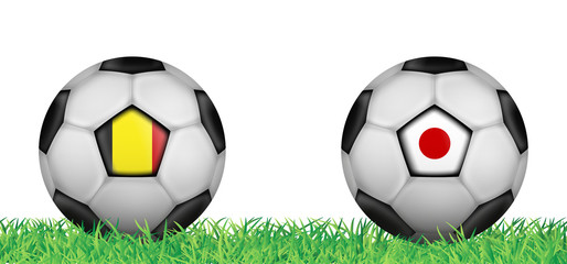 Naklejka premium Fußball 2018 - Achtelfinale (Belgien vs Japan)