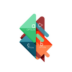 Triangle data visualization design, option infographic layout