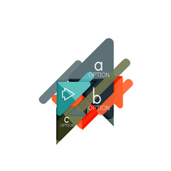 Triangle data visualization design, option infographic layout