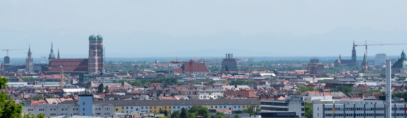 Fototapeta na wymiar Panorama von München