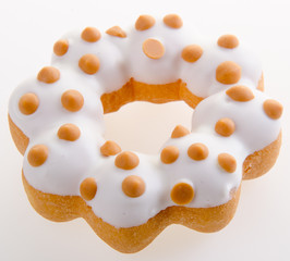 donut or fresh donut on a background.