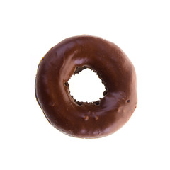 chocolate donuts on a background