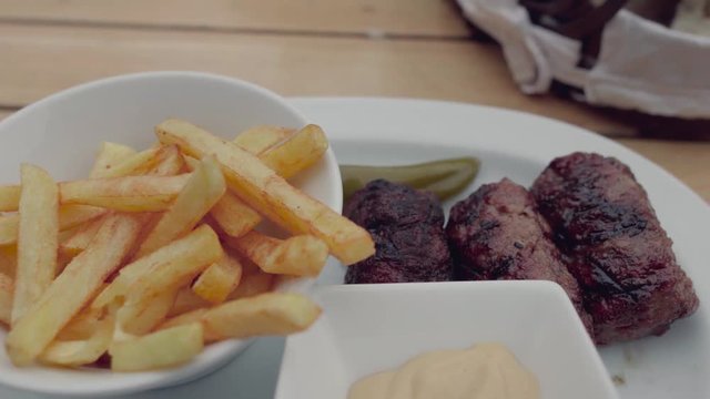 A typical food in Bucharest