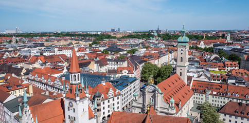 Naklejka na ściany i meble Blick über München