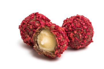 candy truffles isolated