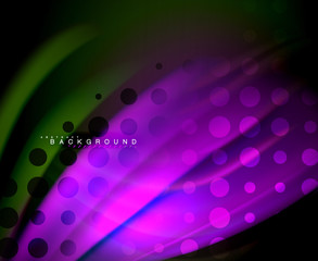 Neon holographic fluid color wave for web, wallpaper, pattern, texture and background
