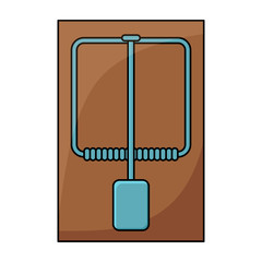 mouse trap design isolated on white background