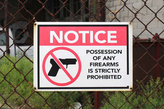 Firearms prohibited